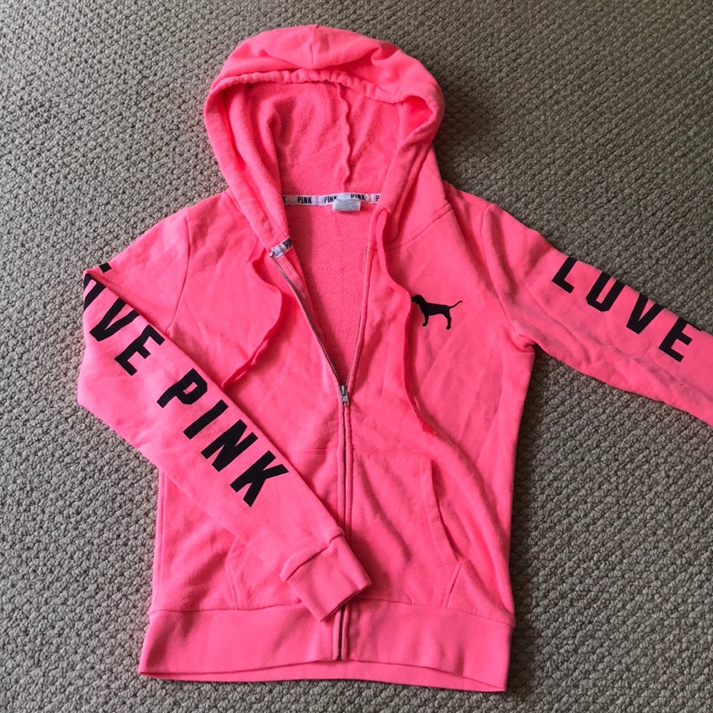 PINK Victoria’s Secret Pink Zip-Up Hoodie